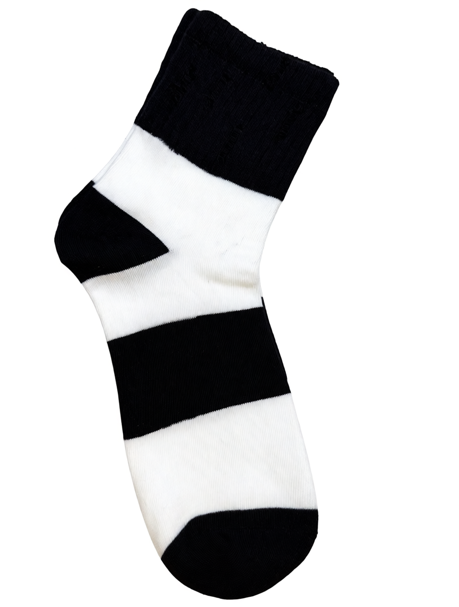 Cotton & Copper Fiber Striped Socks